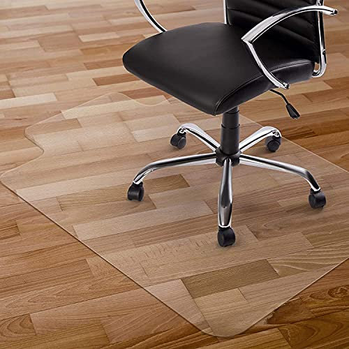 Kuyal Clear Chair Mat, Hard Floor Use, 90x120cm Transparent Office Home Floor protector mat Chair mats