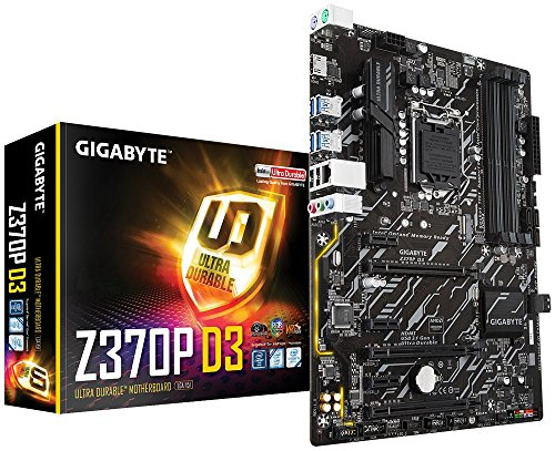 Gigabyte GIGABYTE Z370P D3 (Intel LGA1151 / Z370 / ATX/M.2 / GbE LAN con 25KV Protezione/RGB Fusion/Smart Fan 5 / USB 3.1 Resistenze / ALC887 / HDMI/Anti-zolfo/Scheda madre)