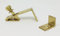 Visua Polished Brass Counter Flap Catch, Stay and 102mm x 30mm Bar Hinges. Various Purchasing Options. (Catch)