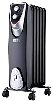 RADIADOR MODELO BLACK EDITION - SIN ACEITE - (6 ELEMENTOS) - 1000W - EDM