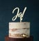 Manschin-Laserdesign Cake Topper, Tortenstecker, Tortefigur Acryl, Tortenständer - Farbwahl - Etagere Hochzeit Hochzeitstorte Ja! (Elfenbein) Art.Nr. 5230