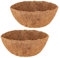 Luter 30cm Paquete De 2 Redondo Forro De Fibra De Coco para Colgar Cesta Forro De Cesta De Planta Gruesa Preformada para Hogar Jardín Planta Flores Maceta De Vid