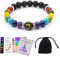 WICCSTAR Doppio Chakra Bracciale Yoga Reiki. Energia Guarigione Equilibrio Bracciale Gioielli