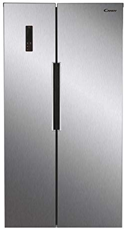 CANDY CHSBSV5172XKN Freestanding American Fridge Freezer, Total No Frost, 472L Total Capacity, 177cm High, 90cm Wide, Stainless Steel