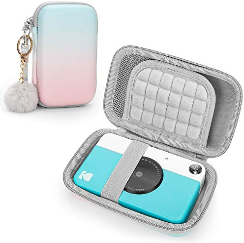 Yinke Étui Housse pour Kodak Step Imprimante/Printomatic/Mini 2 HD/Smile/Polaroid Snap/Snap Touch -Appareil Photo à Impression Instantanée, Coque Rigide Protection Sac de Voyage (Gradient)