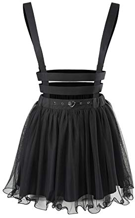 LittleForBig Mesh Overall Rock Romper-Heartbreaker Overall Rock Black M