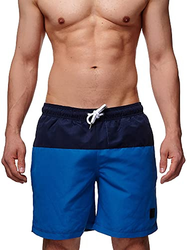 Indicode Herren Pruitt Badehose Badeshorts mit 3 Taschen und Tunnelzug
