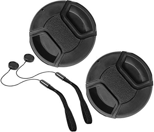 52mm Lens Cap for AF-S(Not for AF-P) DX 18-55mm f/3.5-5.6G AF Nikkor 50mm f/1.8D AF-S DX Nikkor 35mm f/1.8G AF 50mm f/1.4D,HUIPUXIANG [2 Pack]