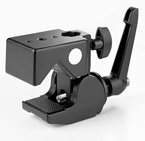Super Clamp for Photo Studio Cameras, Lights, Umbrellas, Hooks, Shelves, Cross Bars, LED Lighting Photography Video Audio Accessories, Without Stud