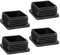 Bouchon Pied de Chaise,moinkerin 4 Pièces Bouchons pour Tuyau 40X40mm Bouchon Tube Carré pour Tubes Métalliques, Chaises, Canapés, Tables et étagères