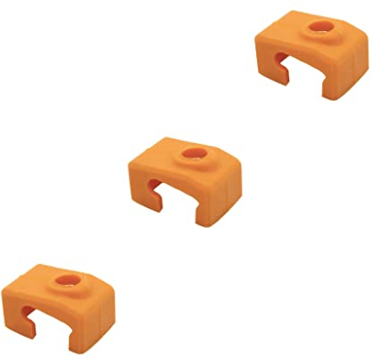 Prusa Mini/Mini+ Heat Block Orange Silikonsocke X von levendig | dsgn [3er-Pack] – Isolieren und schützen Sie Ihre 3D-Drucker-Hotend-Düse