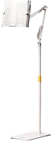 CHUANGRUN Atril de Suelo para la Lectura de Libros, Atril para Libros de Altura Ajustable, Atril rodante Extra Grande con Ruedas, Escritorio para la Lectura de Libros de Cocina Portátil Atril Ligero