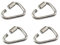 Zerniple (4 Stück) M6 Triangle Quick Link 304 Edelstahl Locking Delta Kettenglied