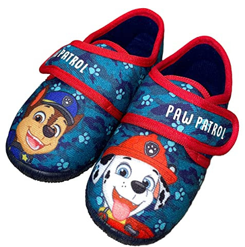 Leomil Paw Patrol Hausschuh Hausschuhe Kinder Jungen 30, Ideal für Kindergarten oder Zuhause, Blau