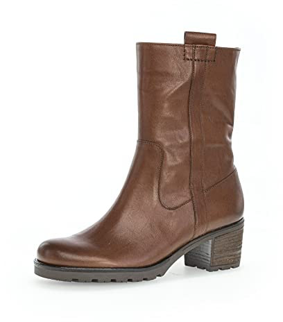 Gabor Damen Klassische Stiefeletten, Frauen Boots,Moderate Mehrweite (G),Kurzstiefel,uebergangsschuhe,Sattel/EF(Flausch),38.5 EU / 5.5 UK