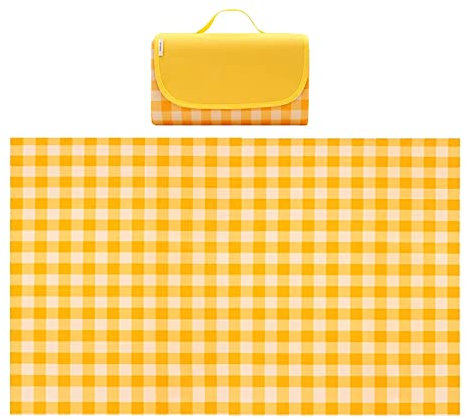 COYOUCO Tapis De Pique-Extérieur, Couverture Pliable Imperméable À l'eau Tapis De Pique-Vichy pour La Plage, Couverture De Pique-De Camping sur l'herbe,200x300cm
