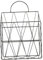 GRIRIW Metal Wire Bookshelf Wall-mounted Book Rack Decorative Holder for Home