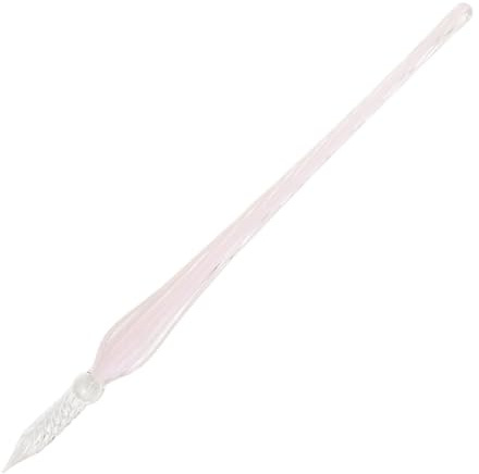 Jacques Herbin 21862T Plume de verre torsadée rose pale 18cm