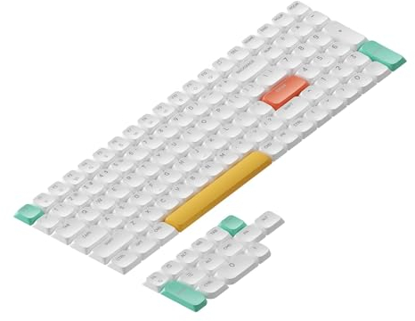 nuphy NSA Shine-Through ABS Keycaps, Tastenkappen für Air 75 V2 Low Profile Tastatur, weiß (QWERTY-Tastenkappen ANSI/US)