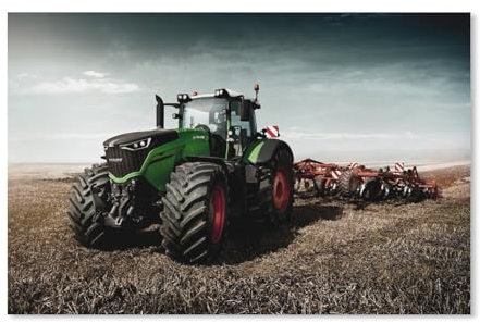 Puzzle 1000 Teile，Grüner Traktor für Ackerland，Holz Kinder Wiedergeboren Dekompressionsspiel（75x50cm）-385