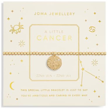 Joma Jewellery STAR SIGN A LITTLE CANCER Gold Plated Bracelet in 17.5 cm stretch