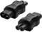 JSADZKJ IEC320 C7 à C8 adaptateur secteur Figure 8 mâle à femelle convertisseur de prise de courant C7 à C8 adaptateur secteur 110V-250V 2.5A pour ordinateurs portables Scanners (2 Pcs)