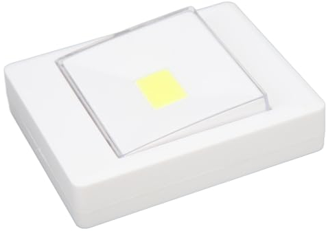 Fockety COB Wall Switch Light, Closet Light Battery Operated Switch LED Lights, LED Night Light Magnetic Cordless LED Light Switch for Closet, Stairs, Bookshelf, Basements, Garages
