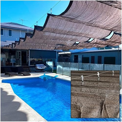 Kanduo Bâche de pergola rétractable Auvent de pergola rétractable d'arrière-cour de jardin de porche de terrasse extérieure, personnalisable, le prix ci-dessus est for 1 mètre carré. Auvent rétractabl