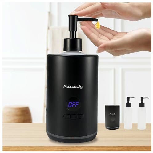 oil warmer for scented oil，Mezsocly Oil Warmer for Massage, Massage Oil Warmer, Body Oils Heater for Spa, Salon and Barber Shops, with Two Oil Bottle Dispenser, Constant Temperature, Black