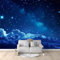 Fototapete Sternenklarer blauer Nachthimmel Vlies Fototapete -Wanddeko, Wandbild, Wandtapete - UV-Beständig Wanddekoration - 250 x 175 cm Hohe Auflösung Tapete Wohnzimmer Schlafzimmer