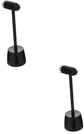 BESPORTBLE 2sätze Katzen Und Hundebürste Mit Langem Griff Ergonomisches Pflegewerkzeug Für Haustiere Zur Fellpflege Und Massage Verbessert Die Blutzirkulation Für Entspannendes