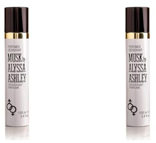 Alyssa Ashley Musk unisex, Deodorant Vaporisateur, 100 ml, 2er Pack, (1x 100 ml)