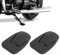 Motorrad Ständer, 2 Stück Stand Coaster, Ständer Seitenständer, Fuß Seitenständer Vergrößerer Extension Pad Regal für Honda, Seitenständer, Unterlage Anti-Rutsch, 9 x 6 cm, schwarz