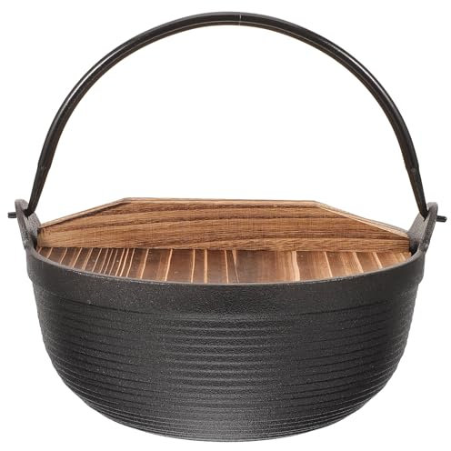 Happyyami Kochtopf Mit Deckel Für Japanischen Hot Pot Outdoor Sukiyaki Topf Camping Kochgeschirr Topf Suppentopf Robustes Dauerhaftes Picknick