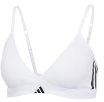 adidas Damen Triangle Wrap Bralette - Sport Active Essentials Cotton 3 Stripes BH (1er Pack)