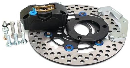 Disco de Freno Moto Rotor Rotor De Disco De Freno De 220 Mm, Pinza De 3 Orificios, RPM, 84 Mm, Montaje Radial para Aerox, para Nitro, BWS 100, Jog 50 RR