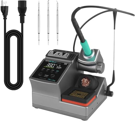 A9PRO Lötstation 120W Kontrolltemperatur 100°C-450°C Lötstation Lötein mit C210 und 3 Lötspitze
