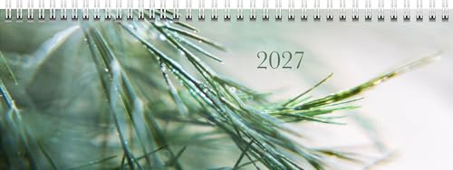 Querterminbuch Premium Young Line 2027 Greeny, 297×105 mm, Papier: 2 Seiten = 1 Woche