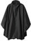 Regen Poncho Jacke Mantel für Erwachsene mit Kapuze wasserdicht mit Reißverschluss im Freien, Schwarz