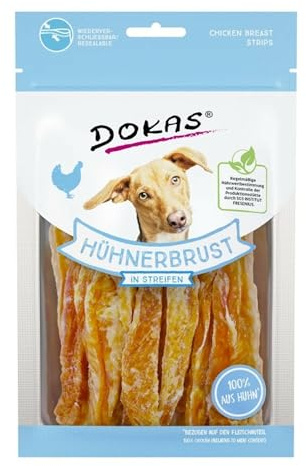 Dokas Snack Hühnerbrust in Streifen | Hundesnack- 70g