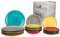 MamboCat Tellerset Malaga Snaily 18-TLG. für 6 Personen | Buntes handbemaltes Dinner-Set | Steingut Tafelservice mit 6X Dessertteller + 6X Speiseteller + 6X Suppenteller