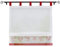 Joyswahl Voile Raffrollo mit Schlaufen Weihnachten halptransparenter Gardine »Elch« Schals Fenster Vorhänge BxH 80x155cm Rot 1er Pack