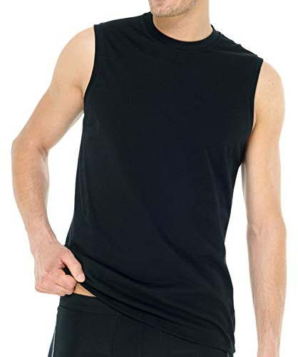 Schiesser 2er Pack Herren Muscle Shirt Rundhals M-XXL - Schwarz oder Weiß