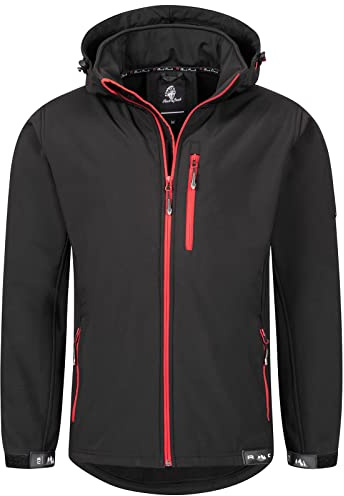 Rock Creek Softshelljacke Herren Outdoor H-168 | Wasserabweisende Übergangsbekleidung, funktionale Wanderjacke für Männer, Camping, Freizeit und wechselhaftes Wetter