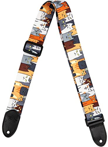 Polyester Ukulele Strap - Cats