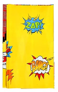 Happium Superhero Plastic Party Tablecloths, Superhero Plastic Table Cover, Superhero Theme Birthday Party Decorations 180 x 120cm