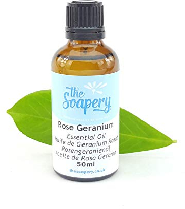 Aceite esencial de geranio de rosa, 50 ml, 100% puro y natural