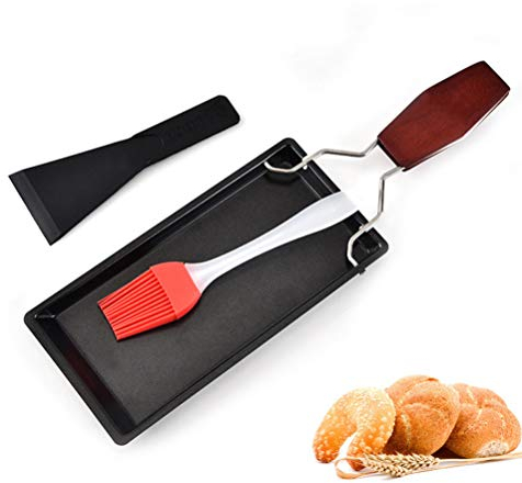 Cabilock Metal BBQ Frying Pan with Holes Oven Skillet Set Sturdy Comal Griddle for Steak Cooking