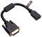 Adaptateur câble HDMI vers DVI (DVI-D Dual Link 24 + 1) Adaptateur HDMI Femelle vers DVI mâle avec connecteur à Plaque ou convertisseur Full HD 1080P 15cm