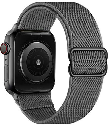 Cinturino Intrecciato compatible con Apple Watch 38mm 40mm 41mm & 42mm 44mm 45mm 49mm, Sportiva Nylon Ricambio Elastica Cinturino Compatible per iWatch Séries 9/8/7/6/5/4/3 SE Ultra 2/1